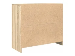 Aparador roble Sonoma 85x34x76 cm madera de ingeniería