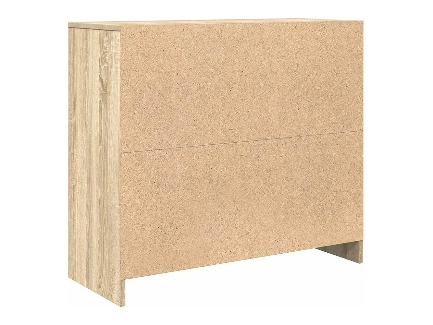 Aparador roble Sonoma 85x34x76 cm madera de ingeniería