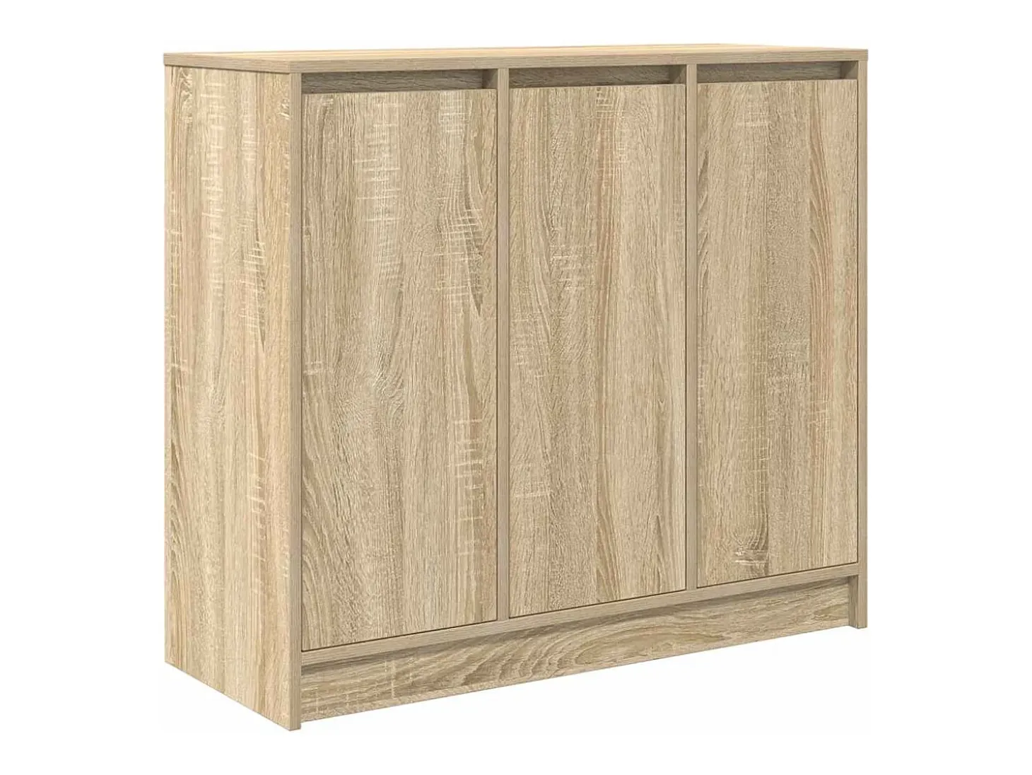 Aparador roble Sonoma 85x34x76 cm madera de ingeniería