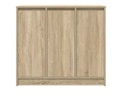 Aparador roble Sonoma 85x34x76 cm madera de ingeniería