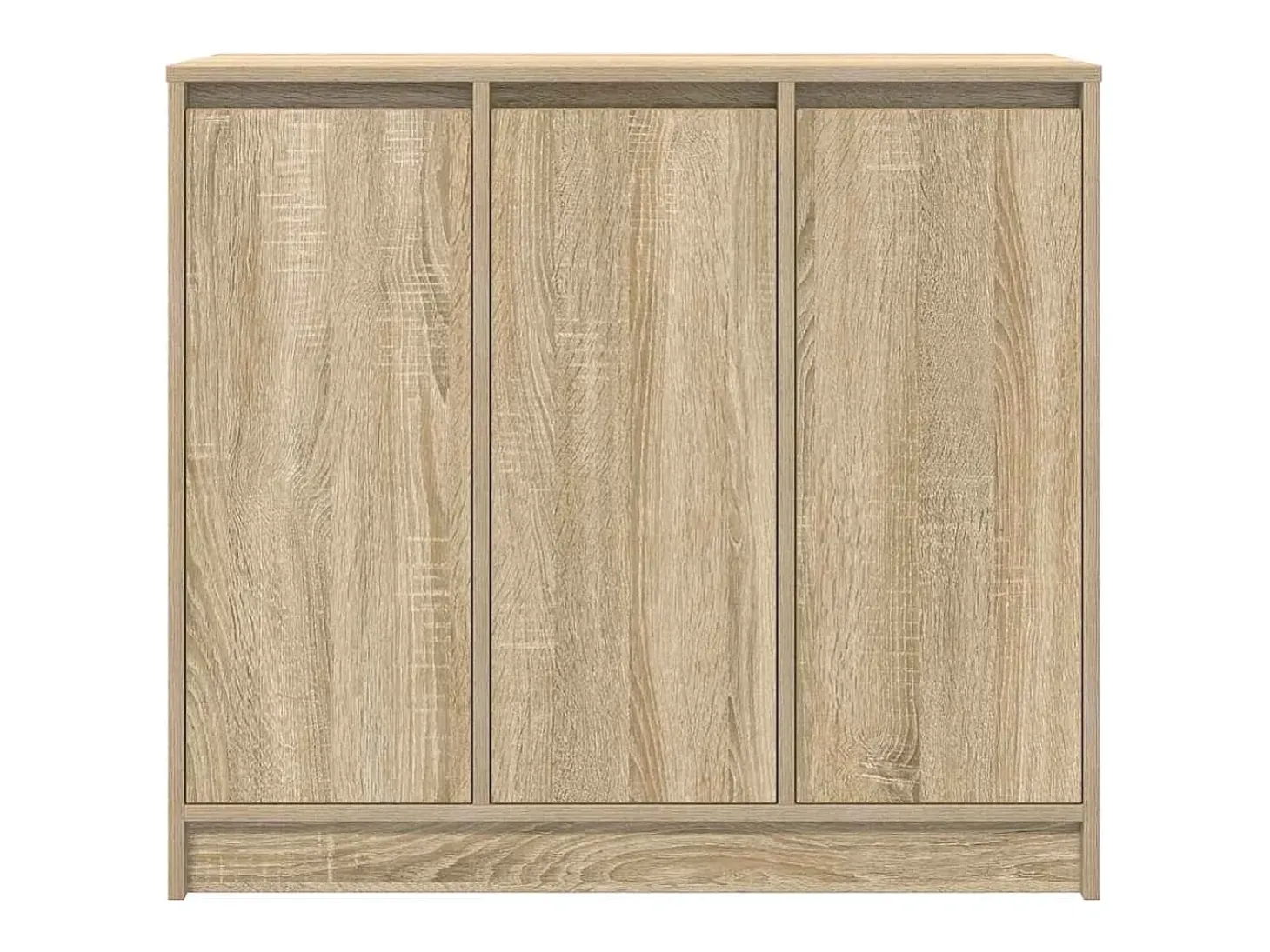 Aparador roble Sonoma 85x34x76 cm madera de ingeniería