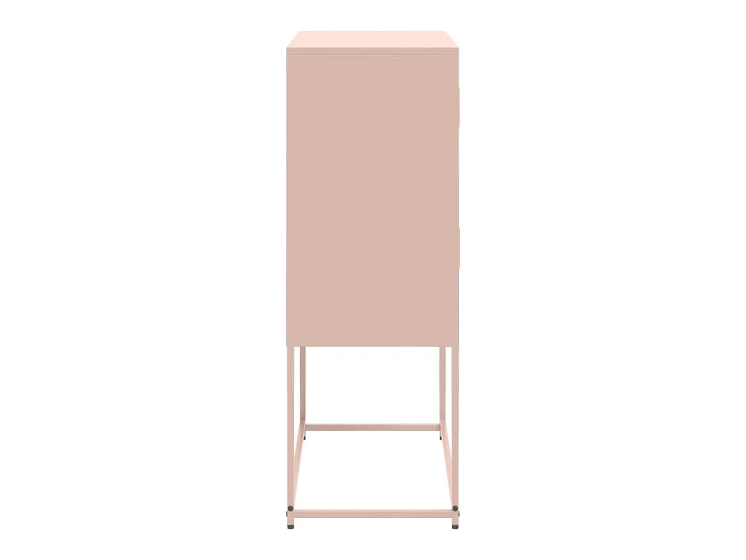 Aparador rosa 68,5x38,5x107 cm acero