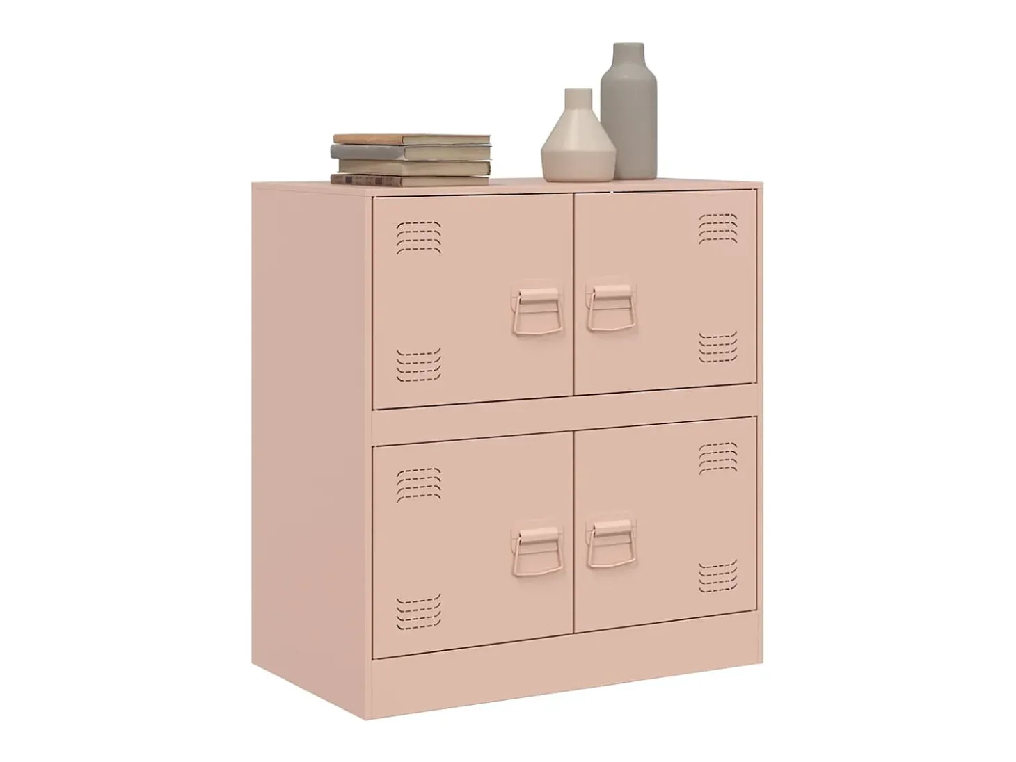 Aparador rosa 67x39x73 cm acero