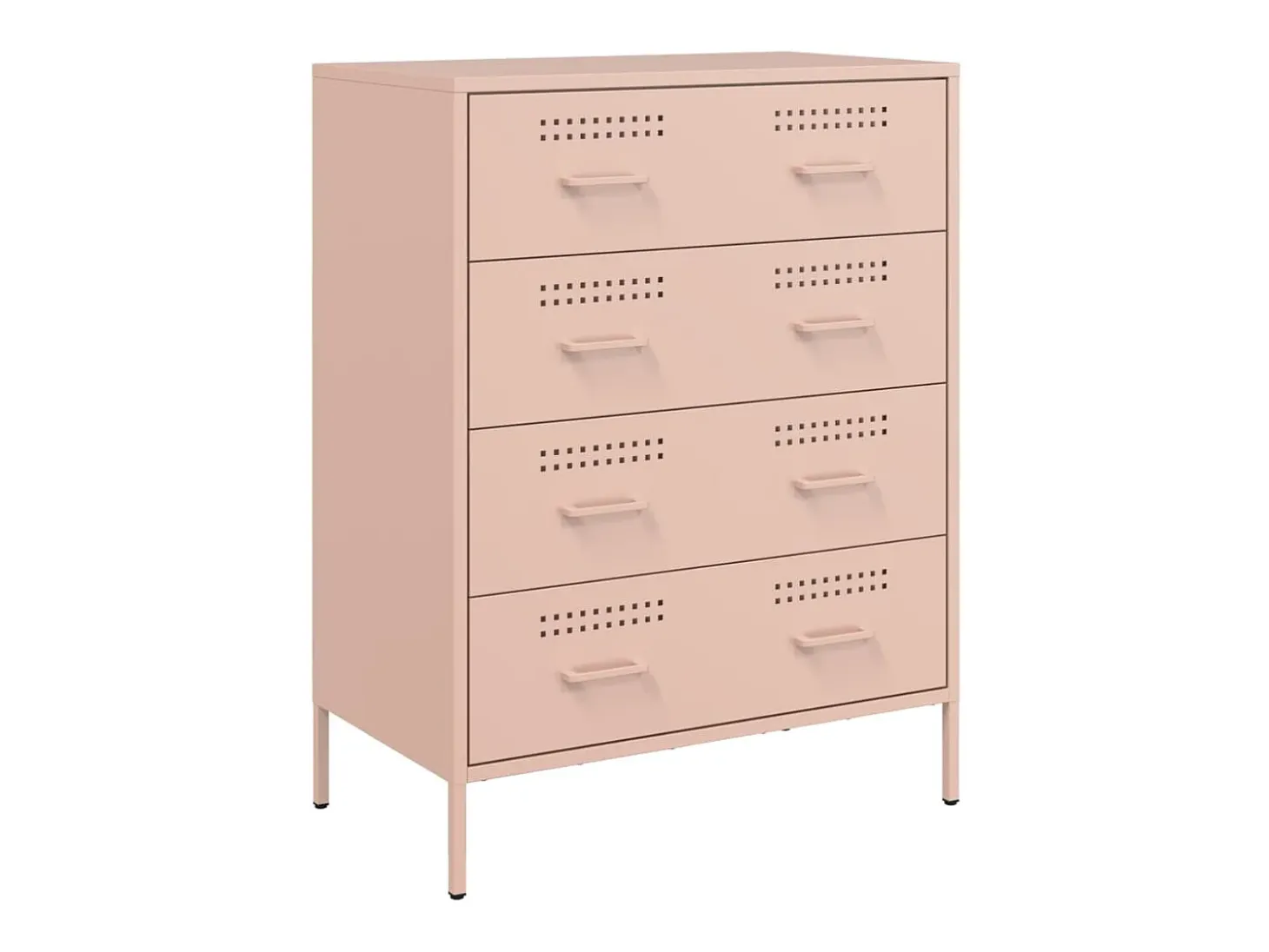 Aparador rosa 68x39x89 cm acero