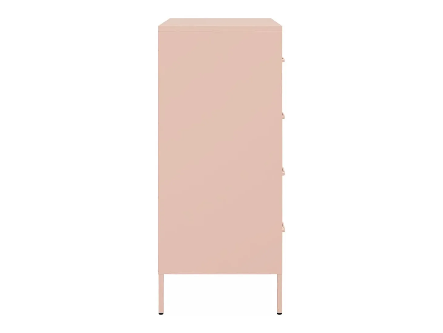 Aparador rosa 68x39x89 cm acero