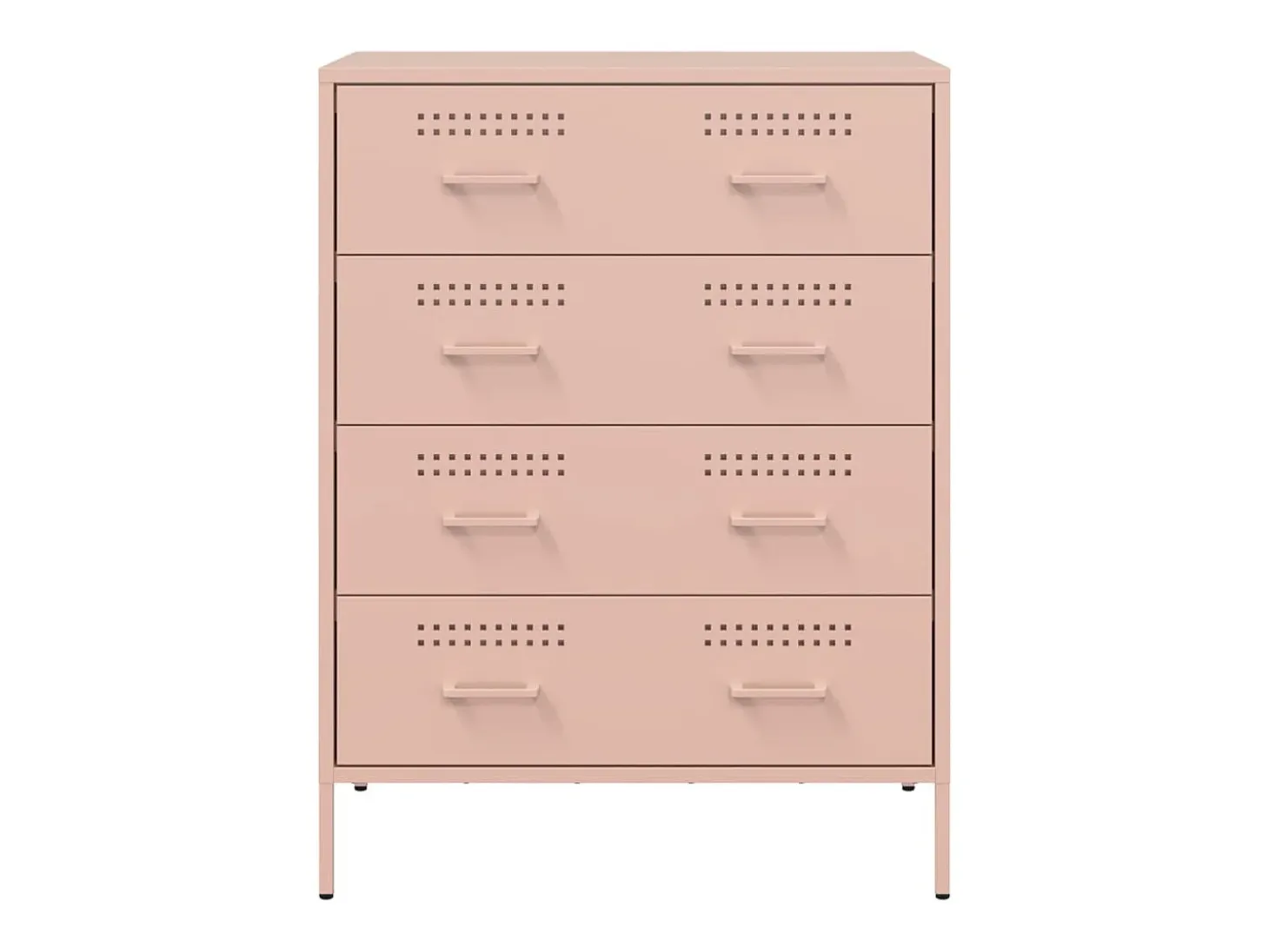 Aparador rosa 68x39x89 cm acero