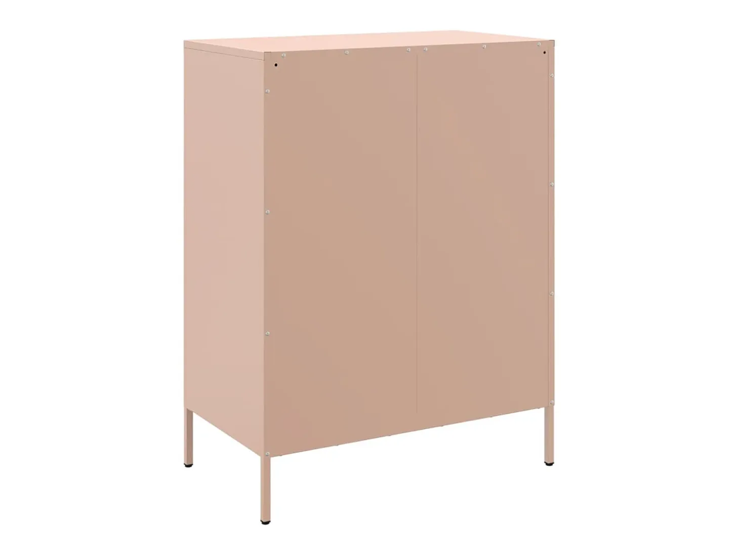 Aparador rosa 68x39x89 cm acero