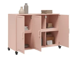 Aparador rosa 100,5x39x72 cm acero