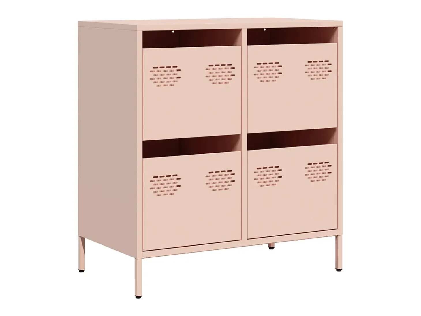 Aparador rosa 68x39x73,5 cm acero laminado en frío