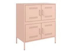 Aparador rosa 68x39x79 cm acero