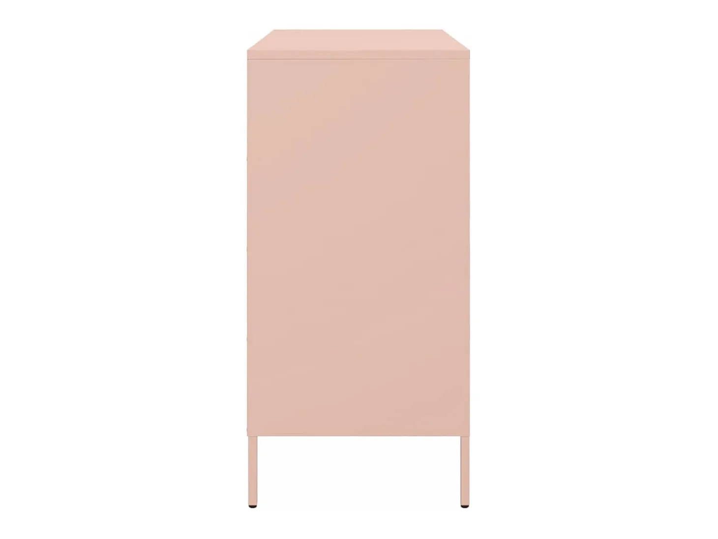 Aparador rosa 68x39x79 cm acero