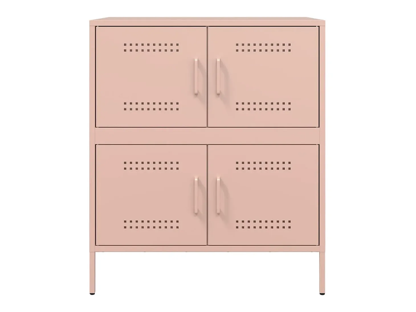 Aparador rosa 68x39x79 cm acero