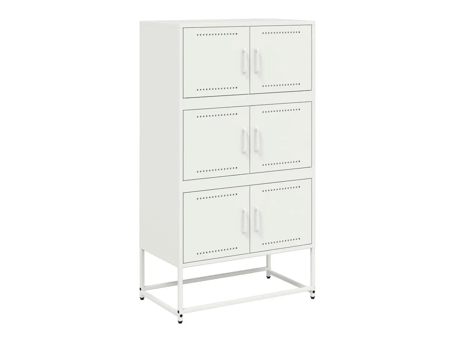 Aparador rosa 68,5x38,5x123,5 cm acero