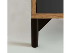 Aparador Salón Comedor Anori Patas Roble Gold Gris 112 cm