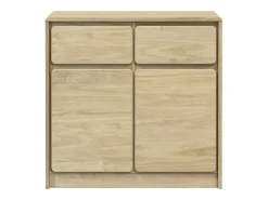 Aparador SAUDA roble 80x43x75,5 cm madera maciza de pino