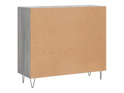 Aparador Sonoma gris 90x34x80 cm madera de ingeniería