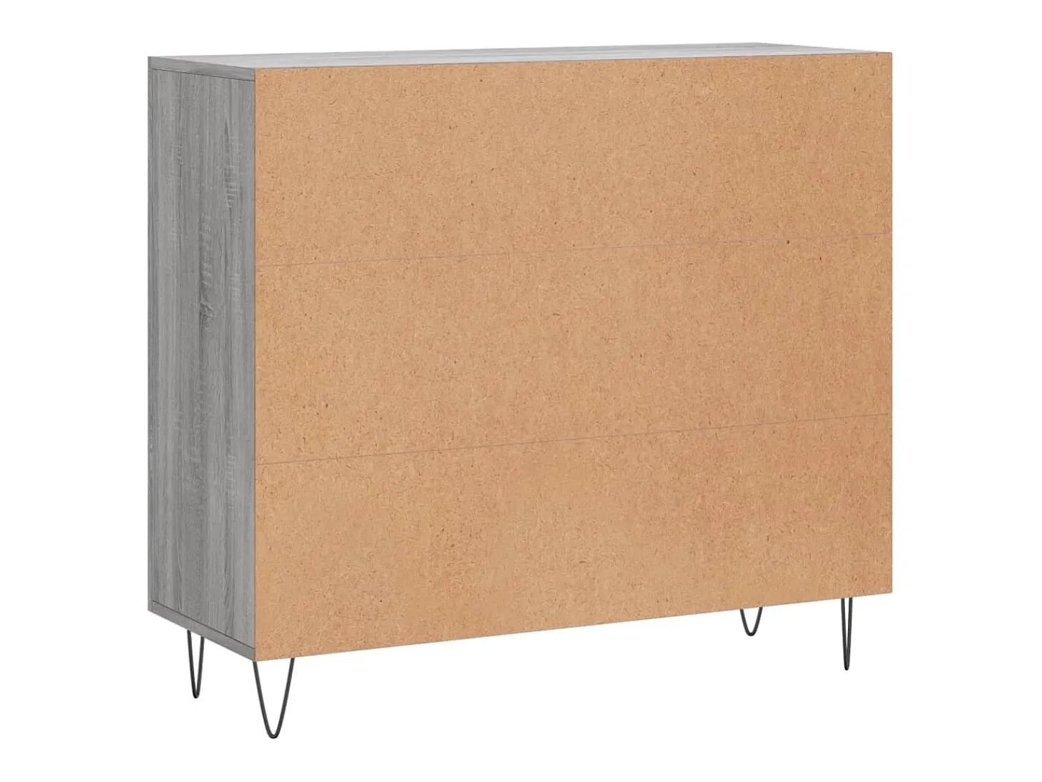 Aparador Sonoma gris 90x34x80 cm madera de ingeniería