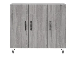 Aparador Sonoma gris 90x34x80 cm madera de ingeniería