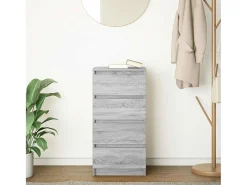 Aparador Sonoma gris 37,5x35x76 cm madera de ingeniería