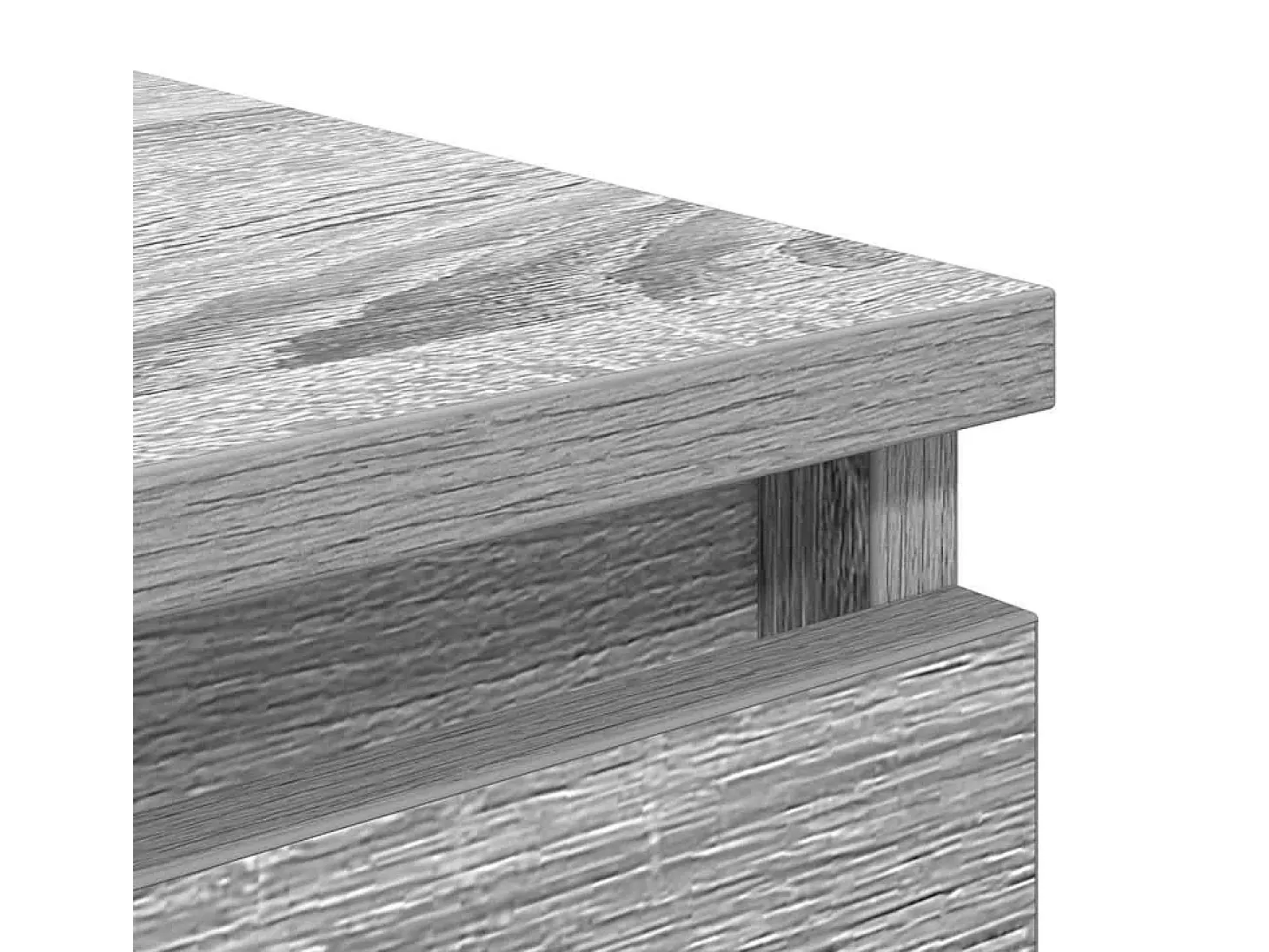 Aparador Sonoma gris 37,5x35x76 cm madera de ingeniería