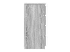 Aparador Sonoma gris 37,5x35x76 cm madera de ingeniería