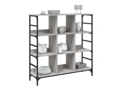 Aparador Sonoma gris 102x32x103,5 cm madera de ingeniería