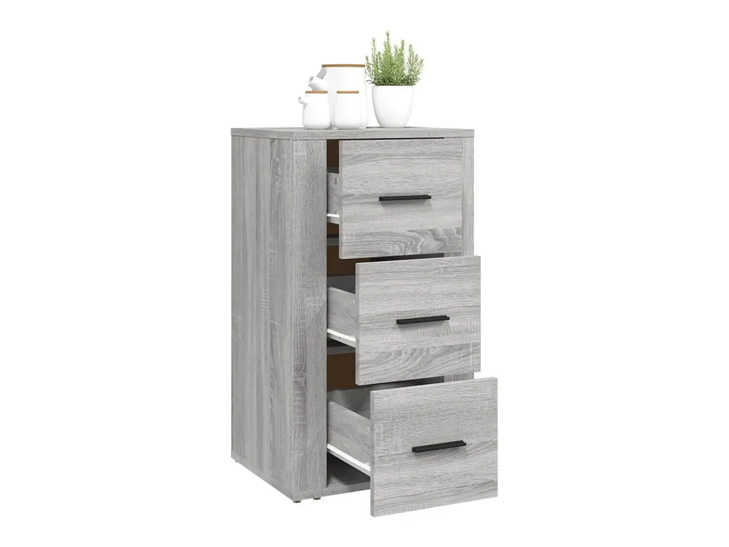 Aparador Sonoma gris 40x33x70 cm Madera de ingeniería