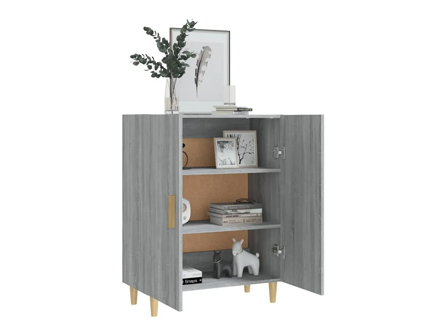 Aparador Sonoma gris 70x34x90 cm Madera de ingeniería
