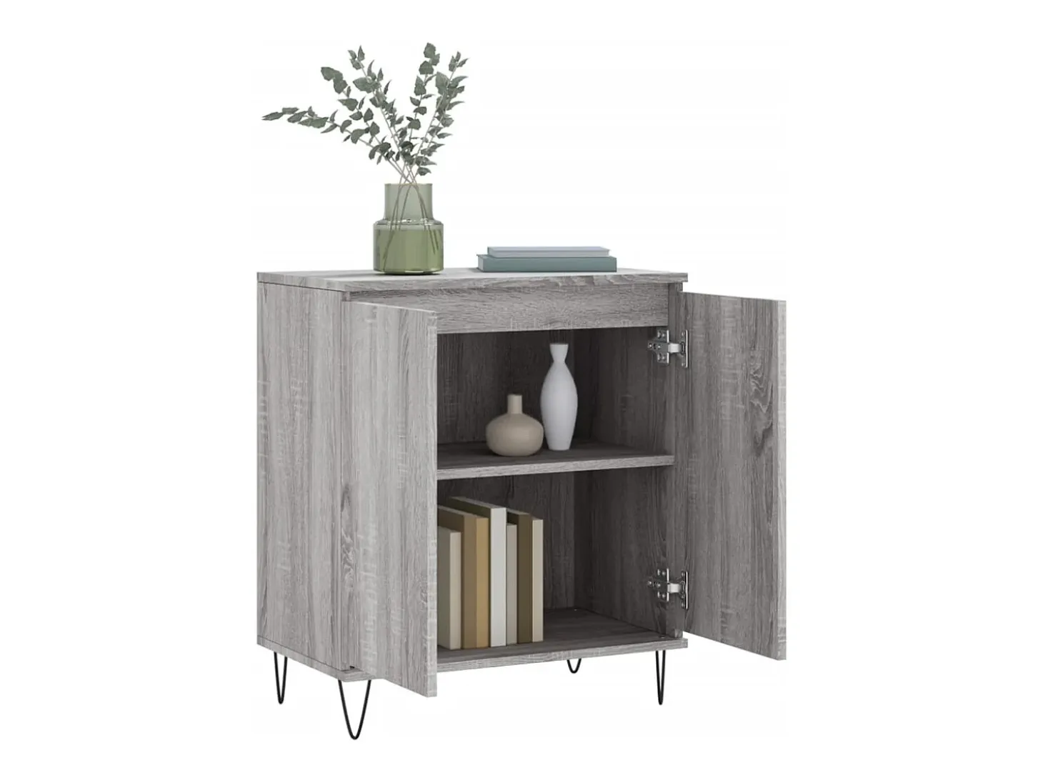 Aparador Sonoma gris 60x35x70 cm Madera de ingeniería