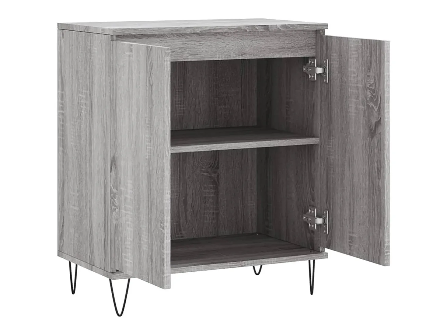 Aparador Sonoma gris 60x35x70 cm Madera de ingeniería