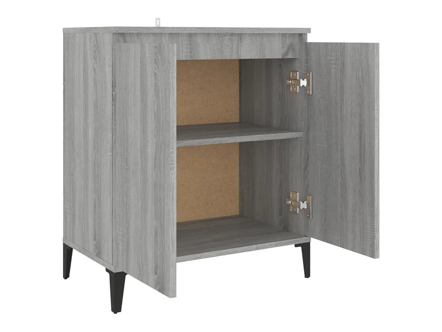 Aparador Sonoma gris 60x35x70 cm Madera de ingeniería