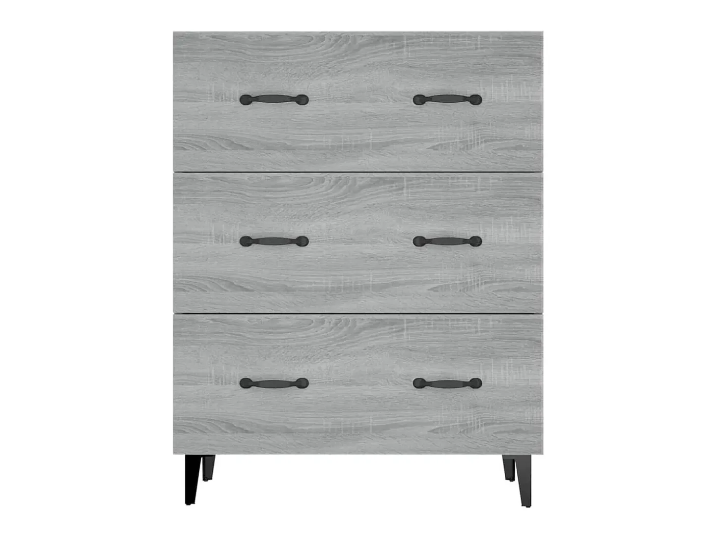 Aparador Sonoma gris 69,5x34x90 cm madera de ingeniería