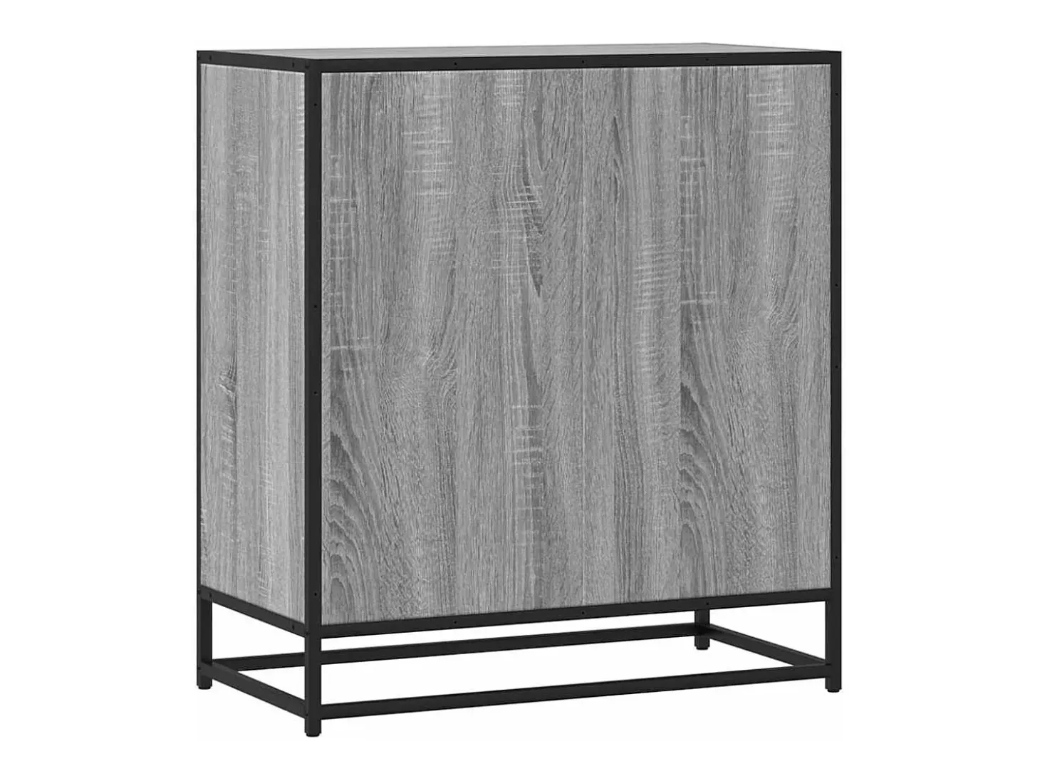 Aparador Sonoma gris 68x35x76 cm madera contrachapada y metal