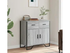 Aparador Sonoma gris 79,5x35,5x74,5 cm madera de ingeniería