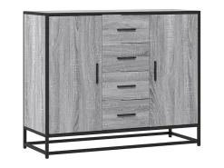 Aparador Sonoma gris 92x35x76 cm madera de ingeniería