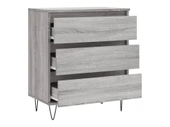 Aparador Sonoma gris 60x35x70 cm Madera de ingeniería