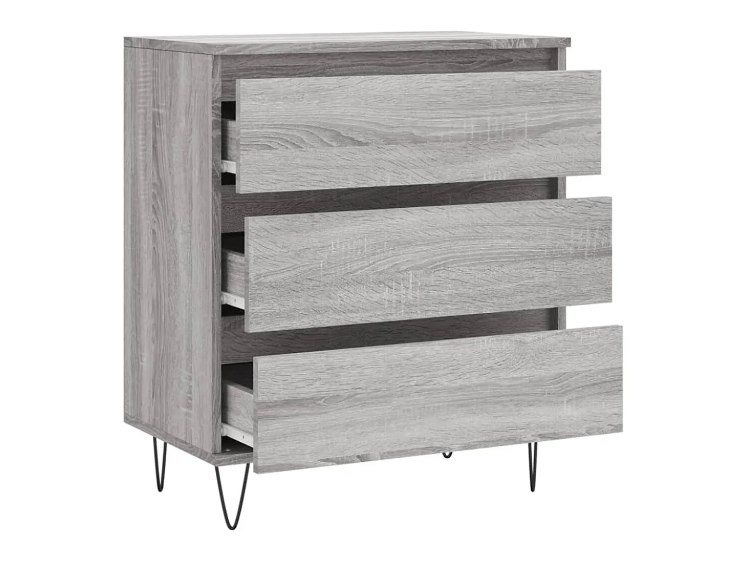 Aparador Sonoma gris 60x35x70 cm Madera de ingeniería