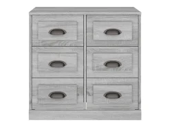 Aparador Sonoma gris 70x35,5x67,5 cm madera de ingeniería