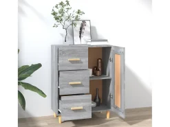 Aparador Sonoma gris 69,5x34x90 cm Madera de ingeniería