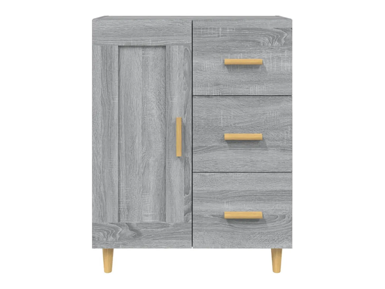 Aparador Sonoma gris 69,5x34x90 cm Madera de ingeniería