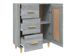 Aparador Sonoma gris 69,5x34x90 cm Madera de ingeniería