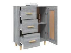 Aparador Sonoma gris 69,5x34x90 cm Madera de ingeniería