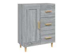 Aparador Sonoma gris 69,5x34x90 cm Madera de ingeniería