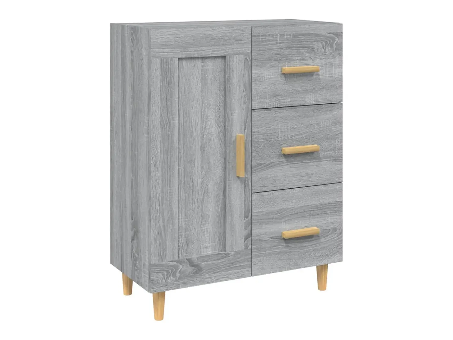 Aparador Sonoma gris 69,5x34x90 cm Madera de ingeniería