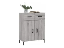 Aparador Sonoma gris 69,5x34x90 cm madera de ingeniería