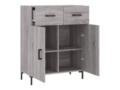 Aparador Sonoma gris 69,5x34x90 cm madera de ingeniería