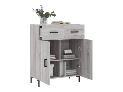 Aparador Sonoma gris 69,5x34x90 cm madera de ingeniería