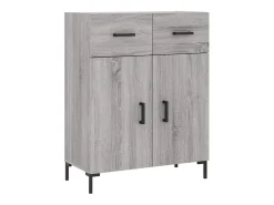 Aparador Sonoma gris 69,5x34x90 cm madera de ingeniería