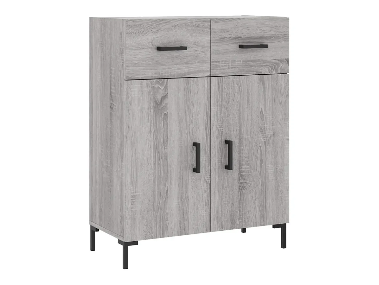 Aparador Sonoma gris 69,5x34x90 cm madera de ingeniería