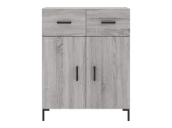 Aparador Sonoma gris 69,5x34x90 cm madera de ingeniería